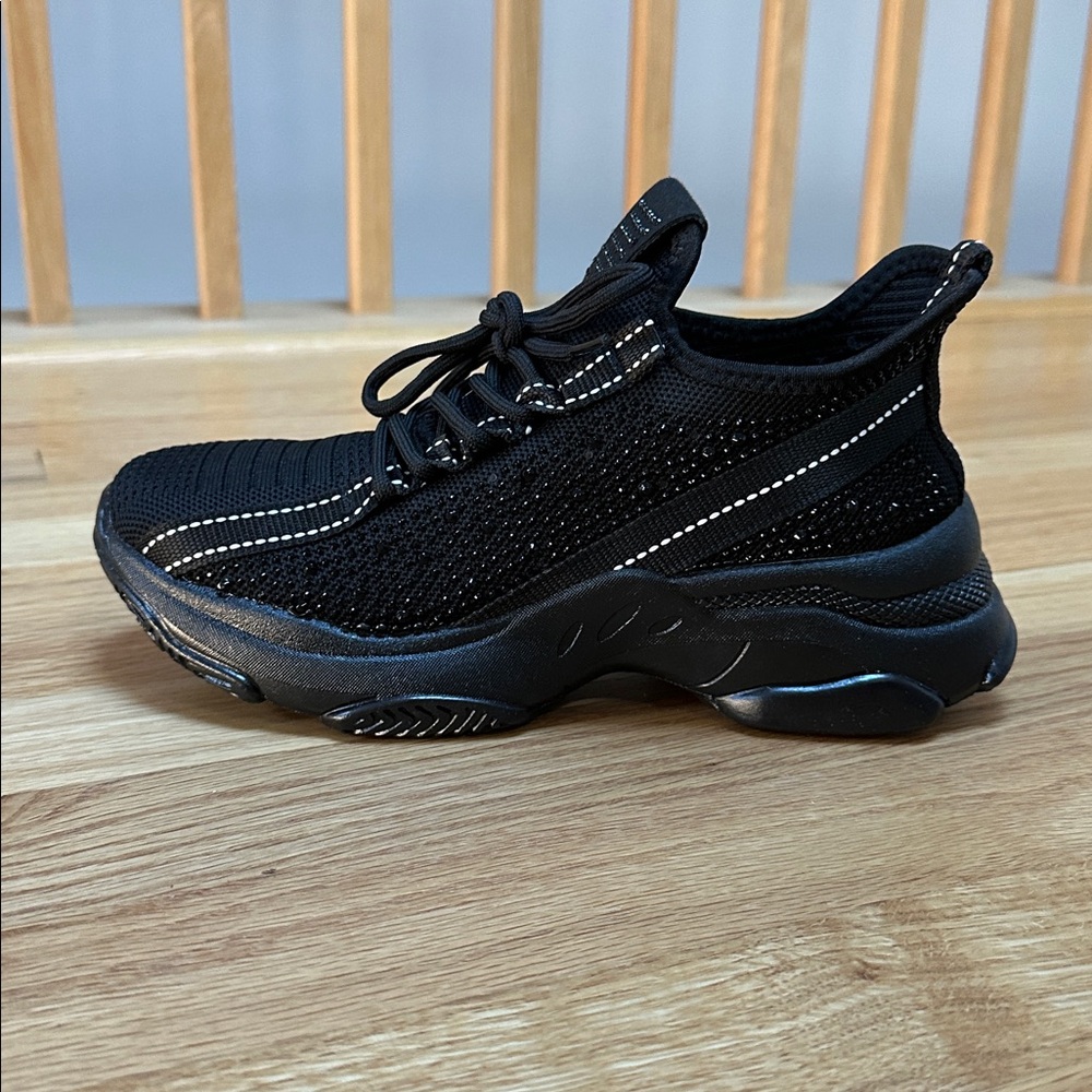 Black Sparkly Sneakers
